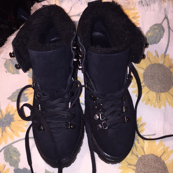 Baxter Shearling Hiker Boot Suede US 7 - Picture 6 of 8